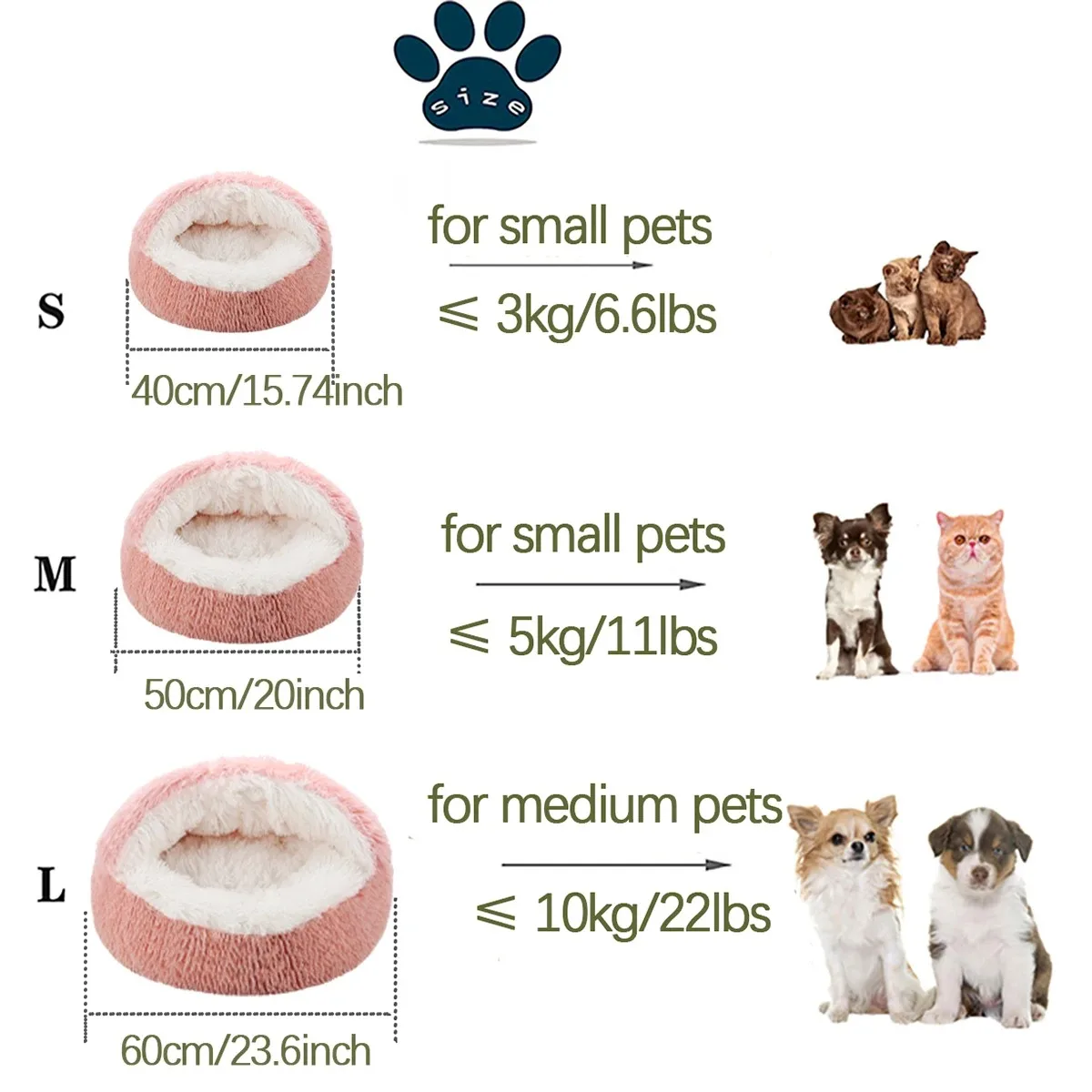 2-in-1 Plush Pet Bed 6