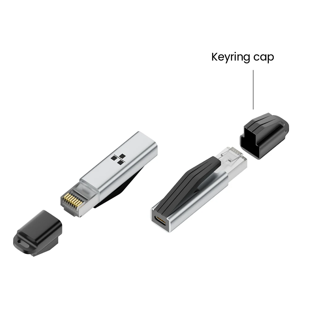 Adaptador USB C a Ethernet 1000mbps Gigabit USB C hembra a RJ45Male convertidor de red para MacBook iPhone enrutador de red externo