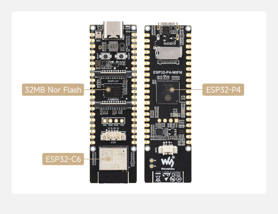 รูปสินค้า บอร์ดพัฒนา ESP32-P4 สำหรับ IoT และ Bluetooth BLE5