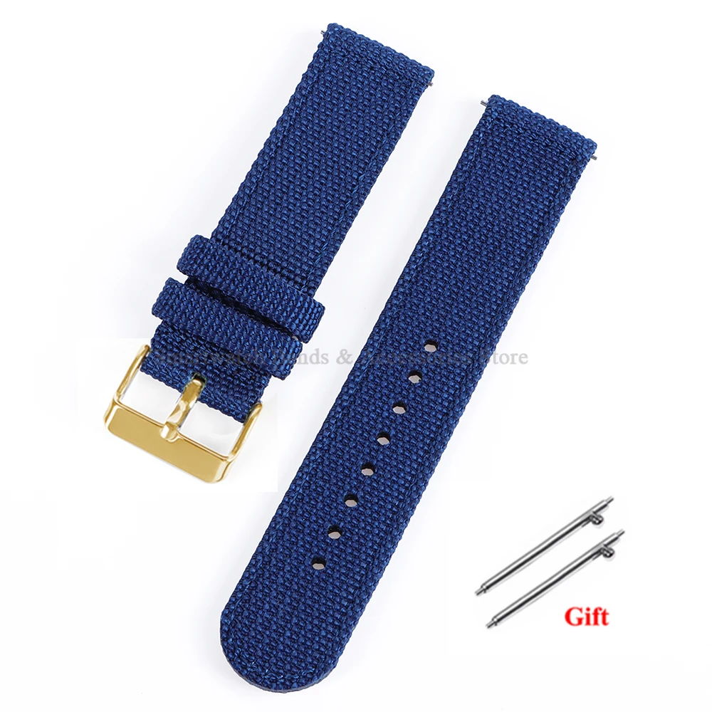 Versatile Nylon Canvas Sport Watch Band – Soft, Quick-Release Bracelet