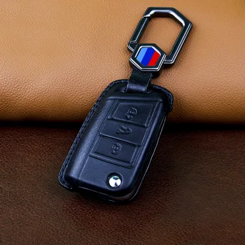 Cover chiate/telecomando per VW Volkswagen Golf 8 MK8 2020 per Skoda Octavia per Seat 3 Button Protector Fob Keyless - Custodia per chiave a distanza per auto Shell per VW Volkswagen Golf 8 MK8 2020