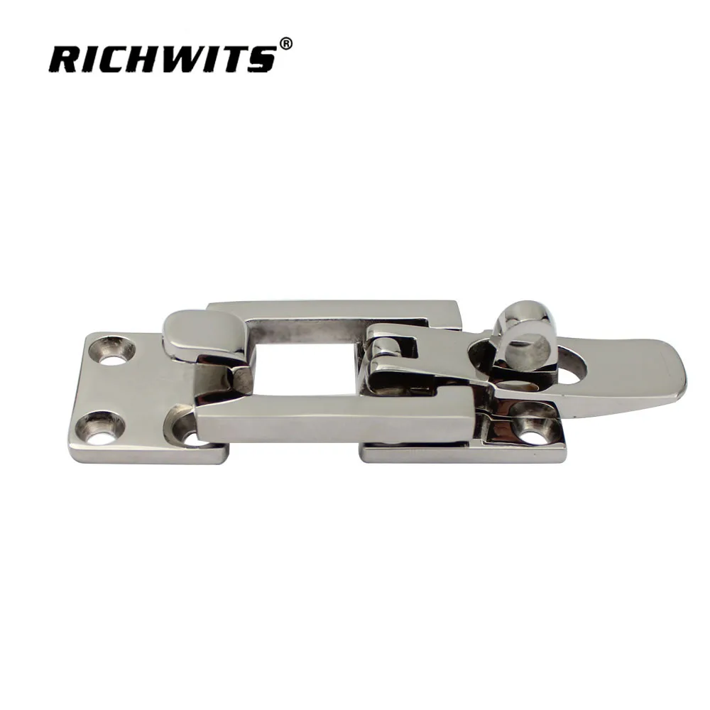 

Stainless Steel Hasp Safety Latch With Keyhole Fasteners Marine Yacht Safety Fasteners Yacht Fittings