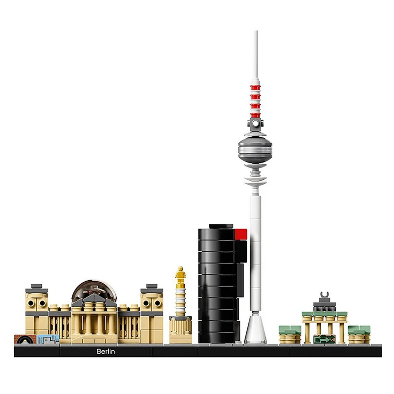 Berlin Skyline Building Blocks Set - Architectural Cityscape Toy