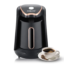 SOKANY Electric Turkish Coffee Maker - Single Serve Espresso Maker with 250ml Coffee Pot & 600W Heating Power (EU)
