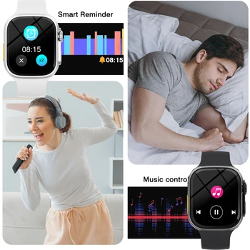 2025 New Smart Watch, Outdoor Sports and Fitness Tracker, Bluetooth Calling, Message Notifications, Suitable for Men and Women 4