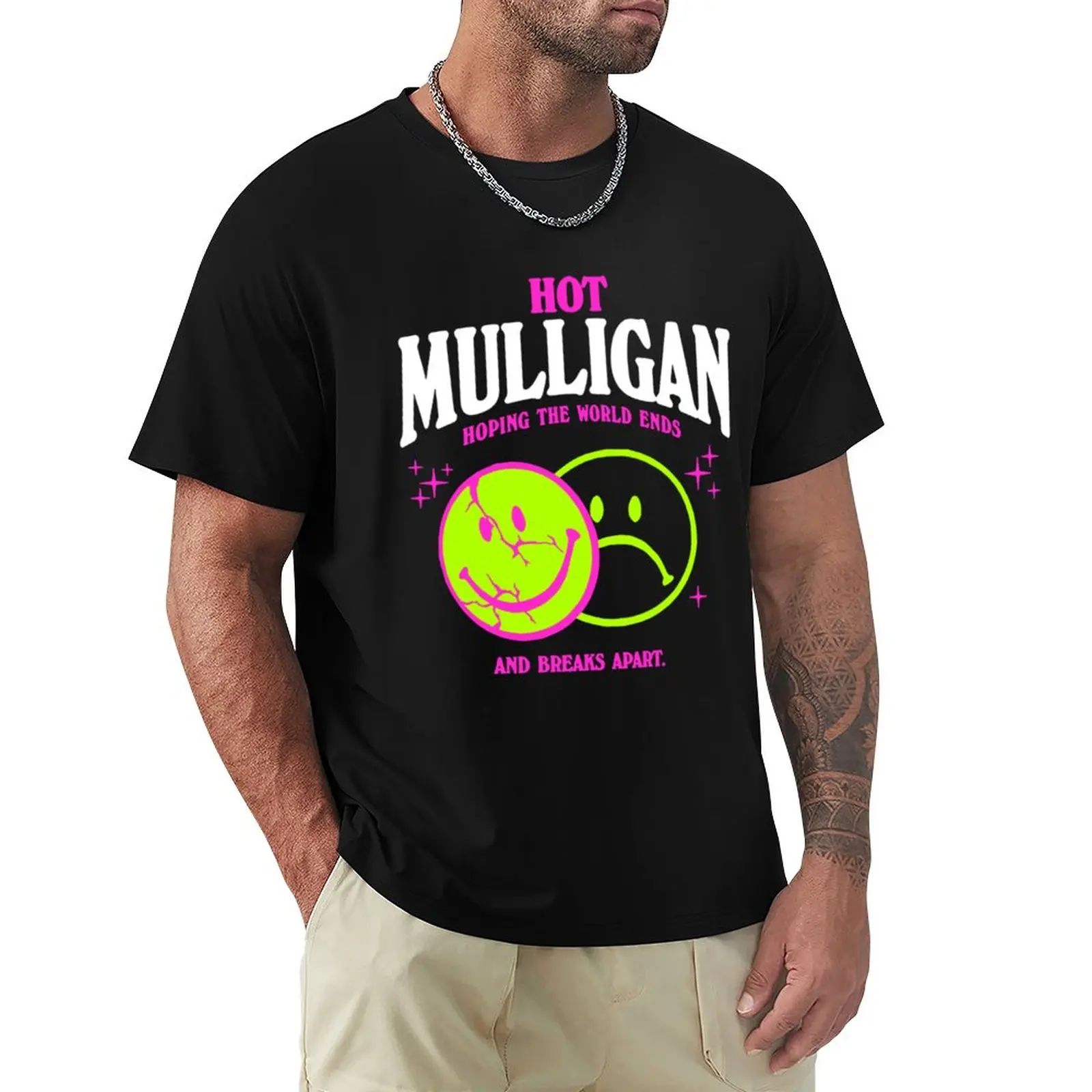 

Hot Mulligan Merch Smile Shirt T-Shirt funny t shirts boys animal print shirt men graphic t shirts