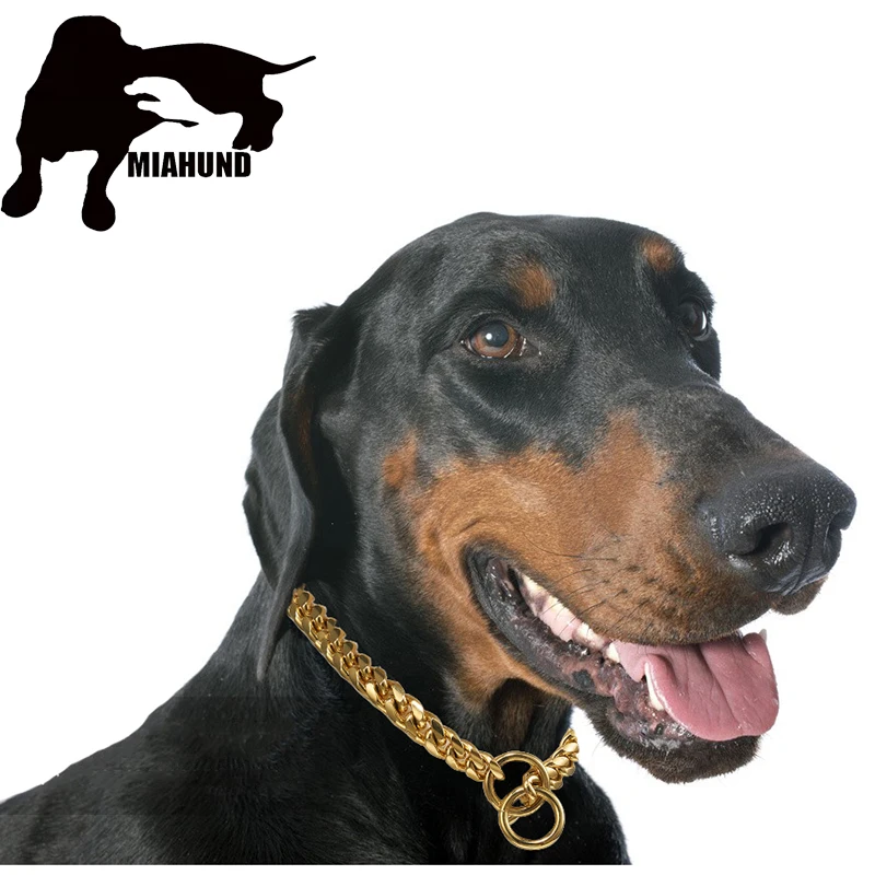 Silver Chains Choker Cuban Link Necklace Dogs Collar Large Medium Bulldog  Rottweilers - Walmart.com