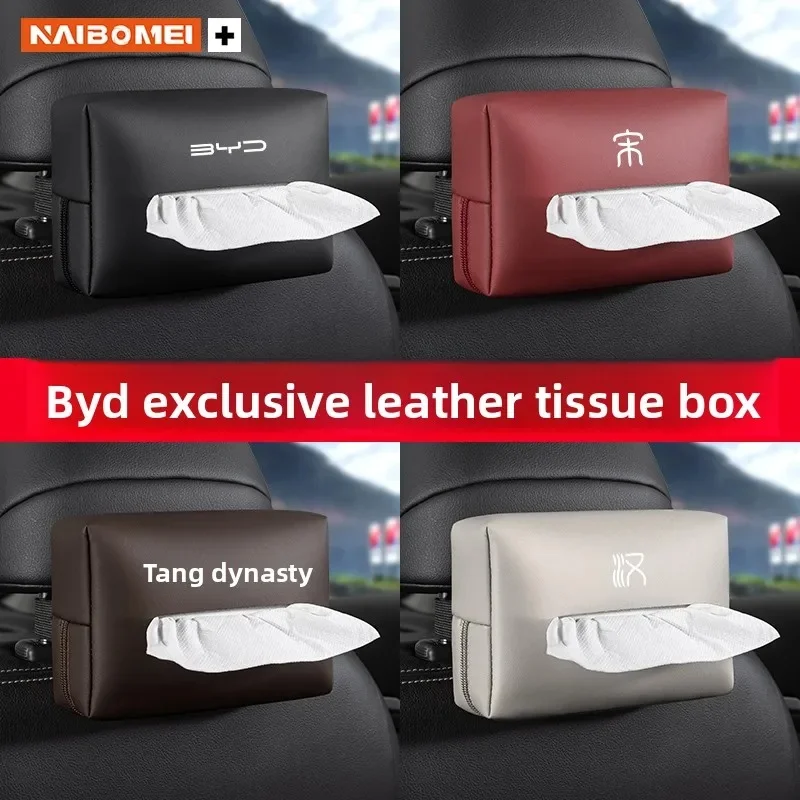 내구성 있는 자동차 시트 뒷좌석 티슈 홀더 (BYD Seal, Dolphin, Yuan Plus, Seal U, Frigate 07, Tang EV, Han EV, Song Pro 자동차 액세서리)