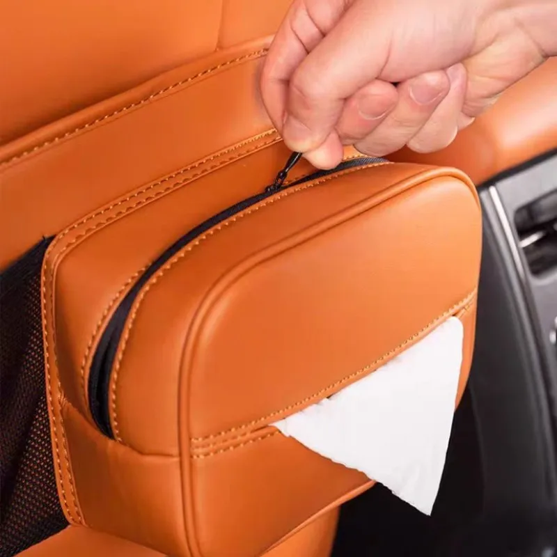 Car Rear Seat Back Anti-kick Pad Seat Back Water Cup Holder Tissue Storage Modification For Haval H9 2nd Car Accessory
