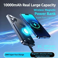 ONEPLUS 10000mAh batterie externe magnétique sans fil charge Super rapide chargeur de batterie Portable de grande capacité réelle pour iPhone Huawei 1