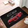 Red Chevy Corvette C8 Mid Engine Anti-slip Doormat Floor Mat Absorbent Mat Carpet Rug for Kitchen Entrance Home Footpad Mats 1