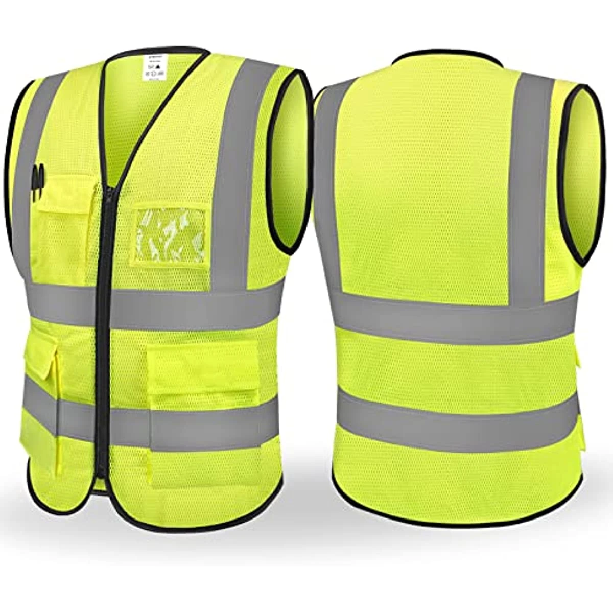 TICONN Reflective Safety Vest High Visibility Class 2 Mesh Vest for