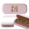 Glasses Protect Case Myopia Glasses Organizer Box Outdoor Women Carry It With You Sunglasses Storage Box Floral Letter Pattern 5