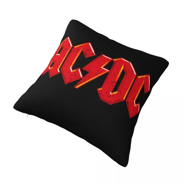 Ac Dc Párnahuzat Puha Poliészter Dekoráció Fedele Otthon 40*40 Cm - Image 3