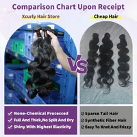 Gowik 12A Lots de mèches de cheveux humains 22 24 26 pouces, Ondulation naturelle, 100% Cheveux vierges brésiliens non traités, Extensions à tissage rapide, Noir naturel 5