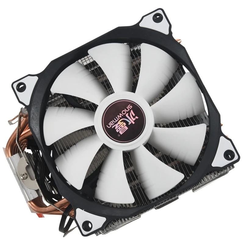 SNOWMAN M-T6 4PIN CPU Cooler Master 6 Heatpipe Double Fans 12Cm Cooling Fan LGA775 1151 115X 1366 Support AMD