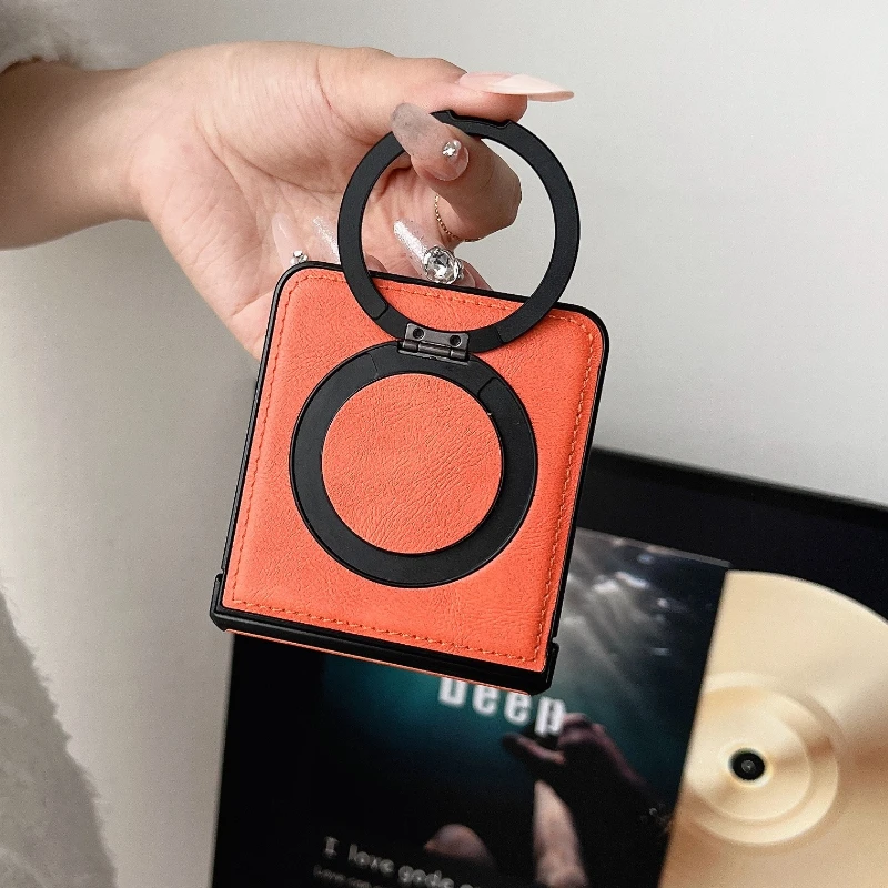 Premium Magnetic Rotating Leather Phone Case with Anti-Scratch Protection