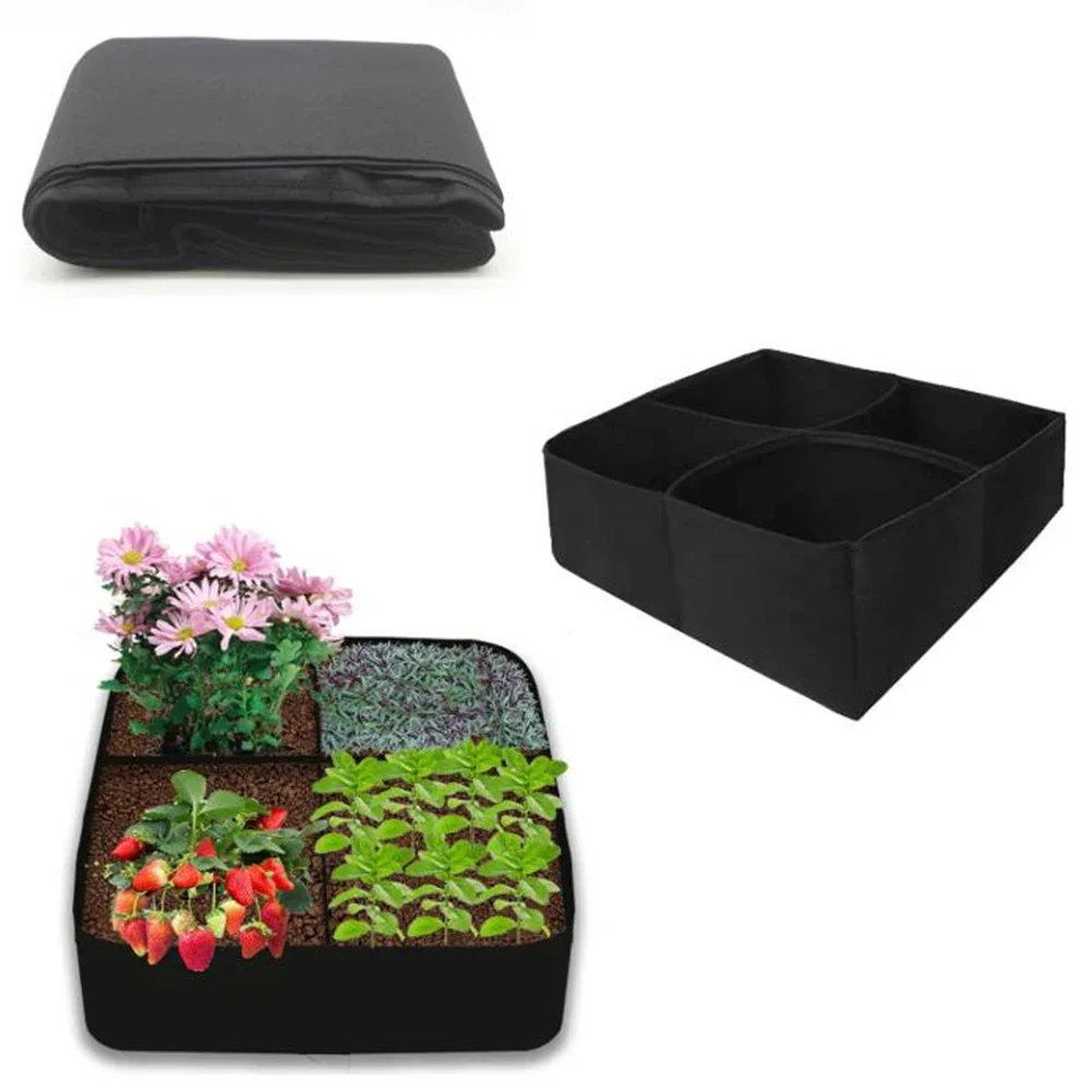 Garden Anywhere with Portable Multi Grid Planting Bags Made from Eco Friendly Materials for Sustainable Growth