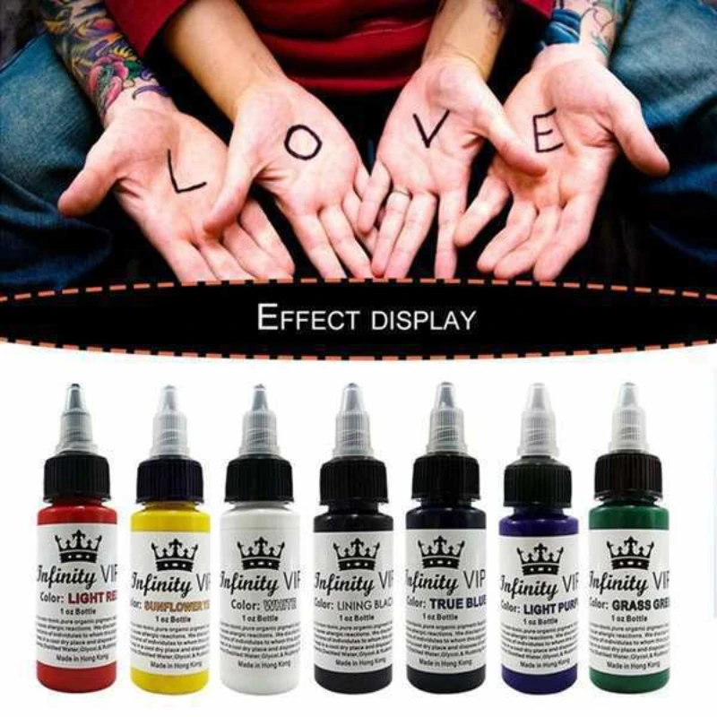 Tattoo Ink Body Painting Tattoo Ink Permanent Makeup Coloring Pigment Eyebrows Eyeliner Tattoo Paint Body Eternal 30Ml