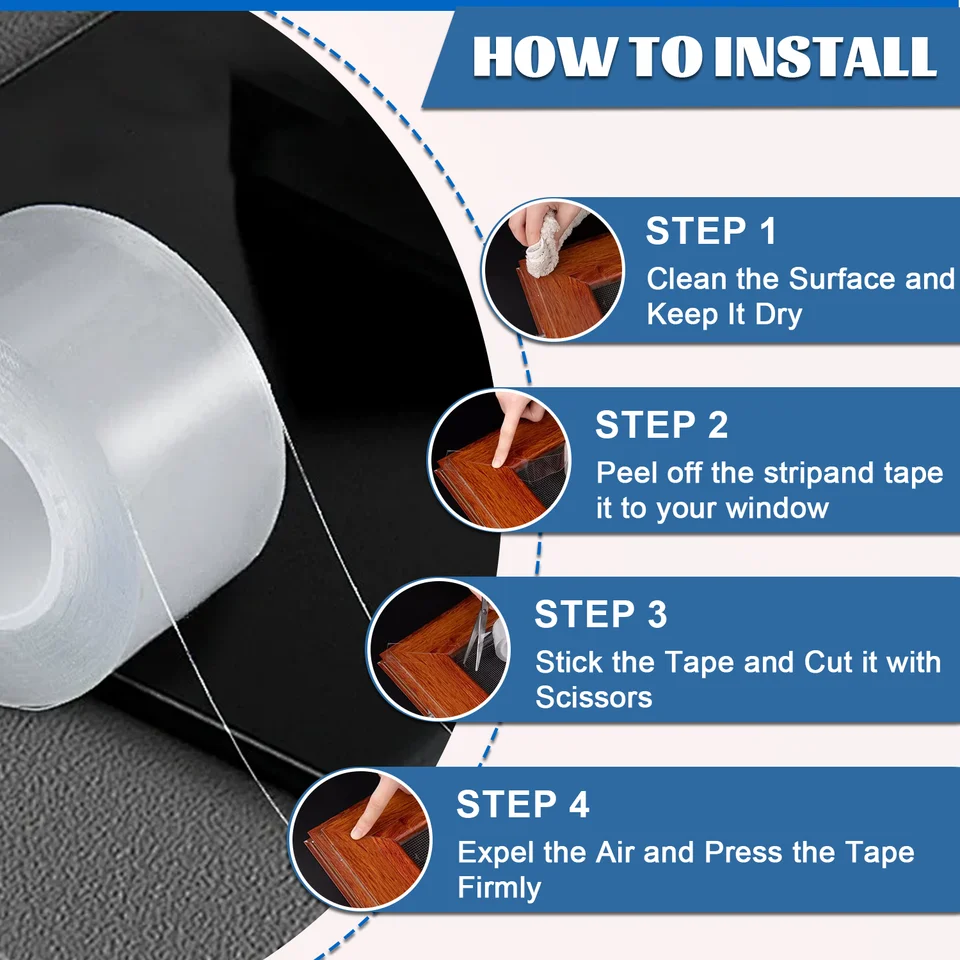 Window Draught Excluder Tape And Seal, (5 * 2) 10 Weather Stripping - View #9