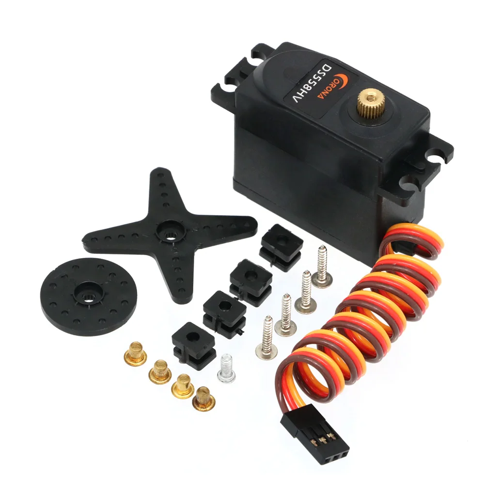 1/2/4pcs Corona DS558HV DS-558HV 6-7.4V 14kg Metal Gear Standard Digital Servo For RC Airplane Helicopter Car Robot Toys Parts