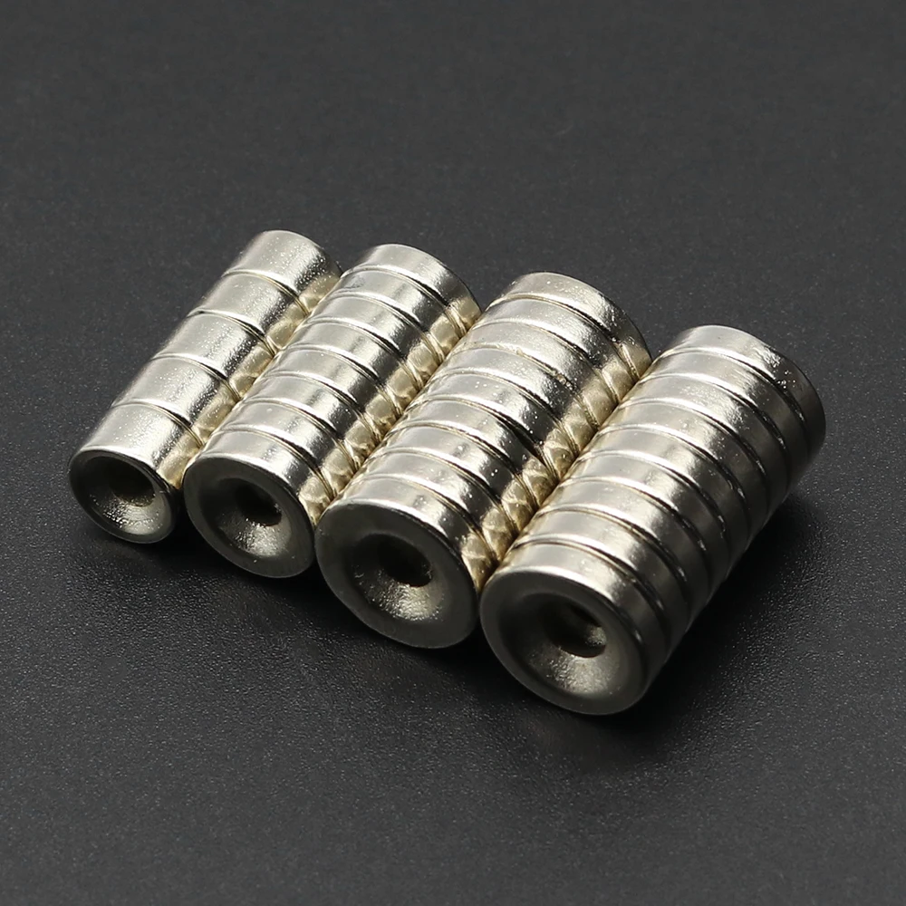 12x3-4mm runder, superstarker Magnet, leistungsstarke Neodym-Magnete N35 mit Löchern, NdFeB-Permanentmagnet, Kühlschrankmagnet – Detail 4