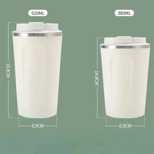 380/510ML Travel Stainless Steel Coffee Cup Thermal Mug Leak-Proof Thermos Bottle Tea Coffee Mug Vacuum Flask Insulated Cups Hot 6