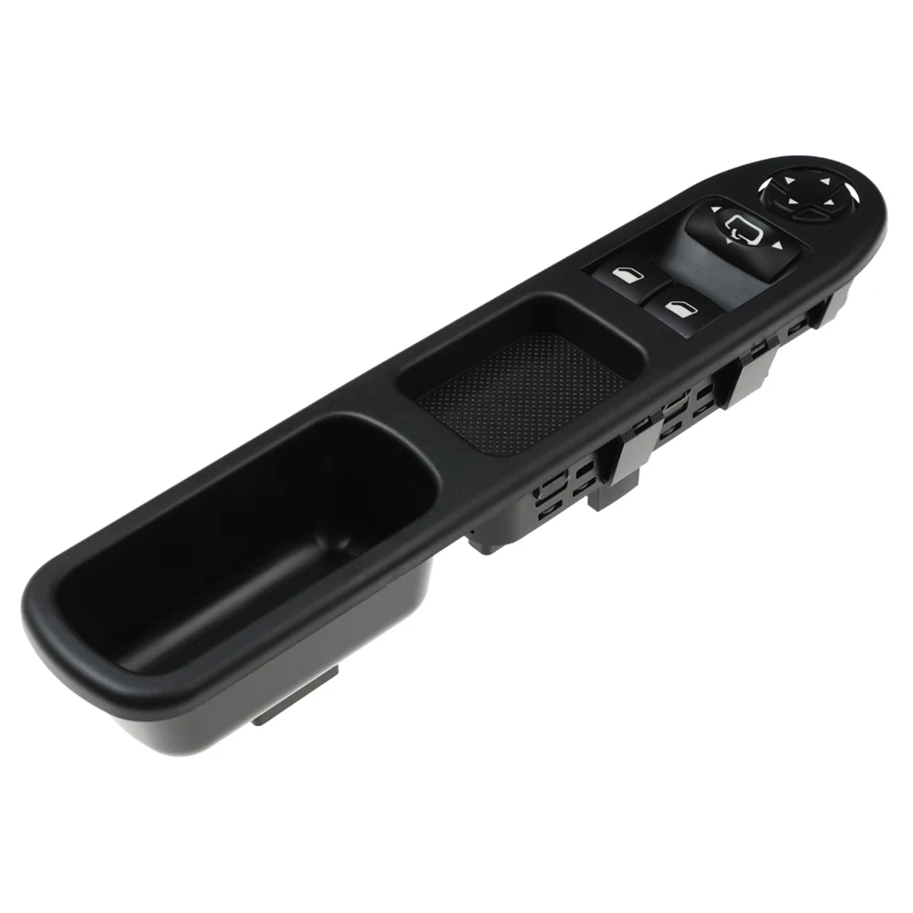 

1pc Lift Switch Glass Control Switch Parts Push Button Switch 12V Black Electric Rearview Mirror For 207 SW 2007+