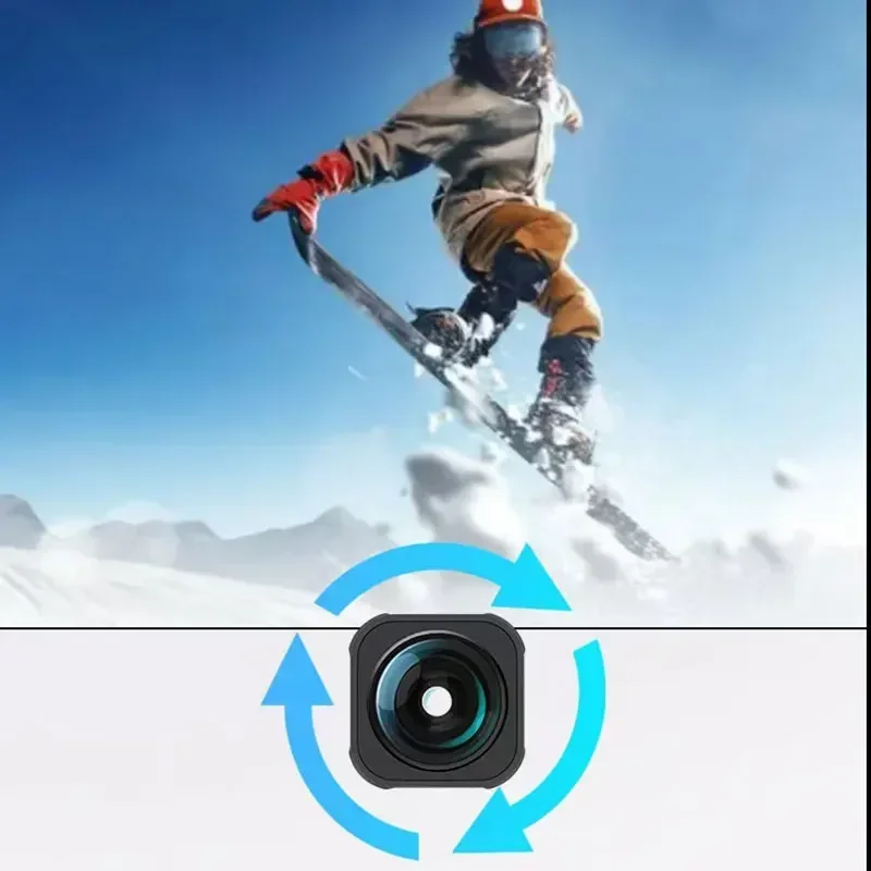 Comparaison visuelle entre une image standard GoPro et une image avec l'Objectif Max Lens Mod 155°, démontrant l'élargissement du champ de vision.