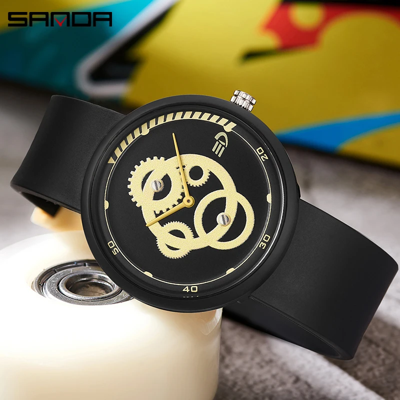 SANDA Fashion Outdoor Sports Watch For Men Multifunction Watch Alarm Clock 50M Waterproof Watches Casual Clock Relogio Masculino