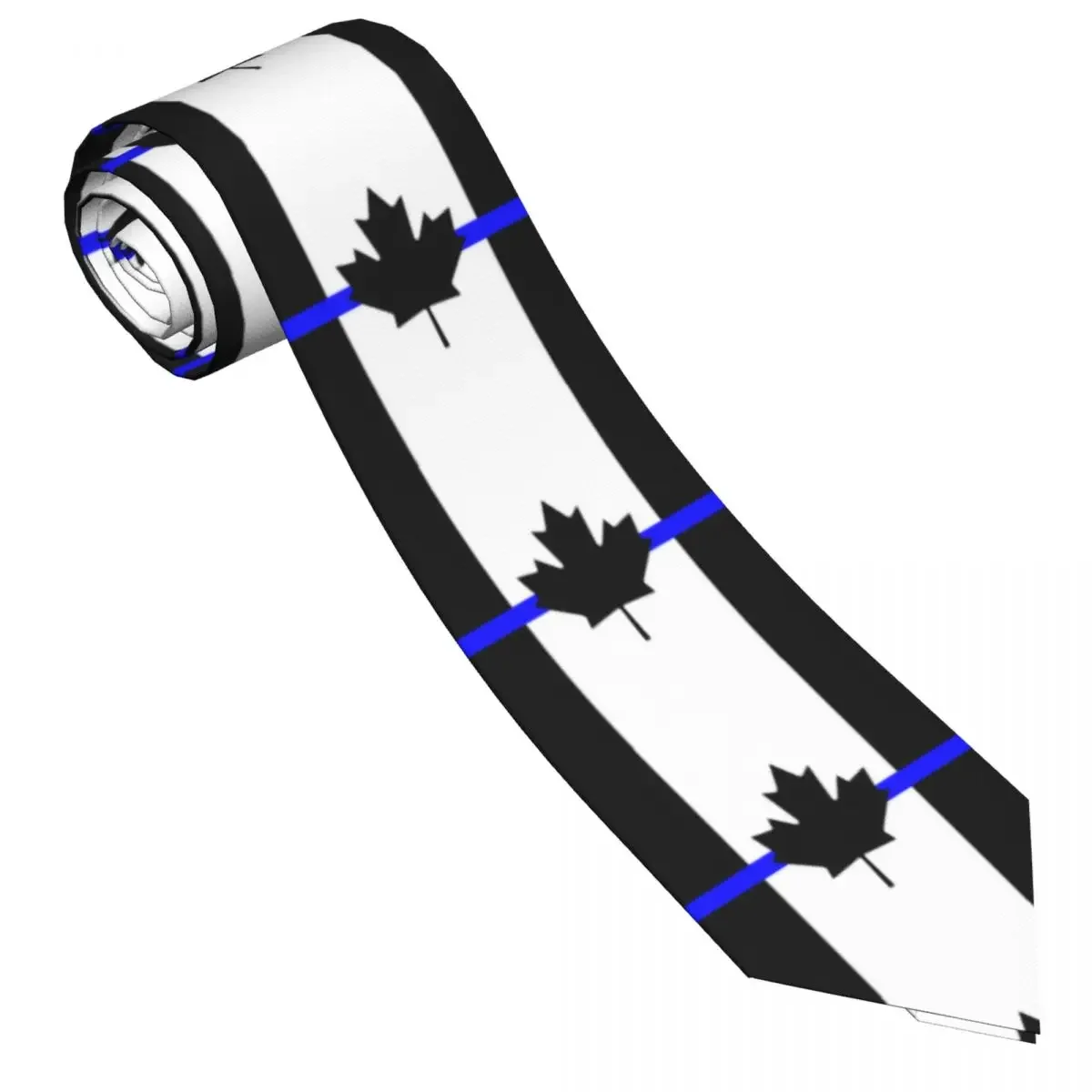 

Casual Arrowhead Skinny Thin Blue Line Canada Flag Necktie Slim Tie For Men Man Accessories Simplicity For Party Formal Tie