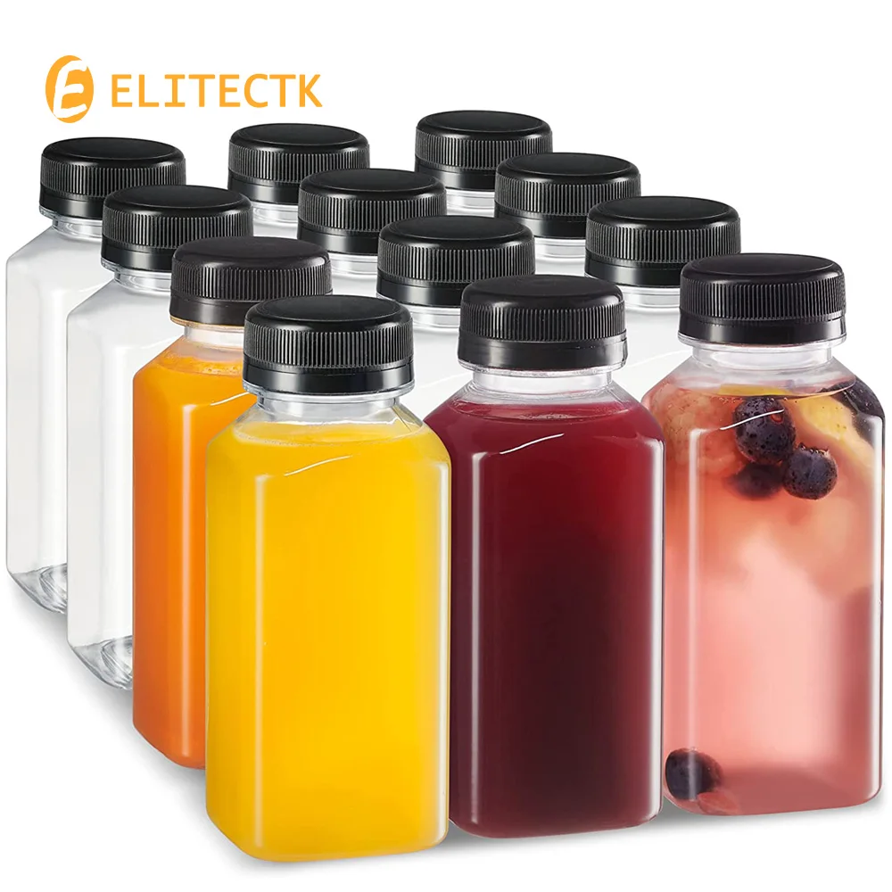 8 OZ plastic juice bottles 12 Pack 8oz plastic bottles with caps