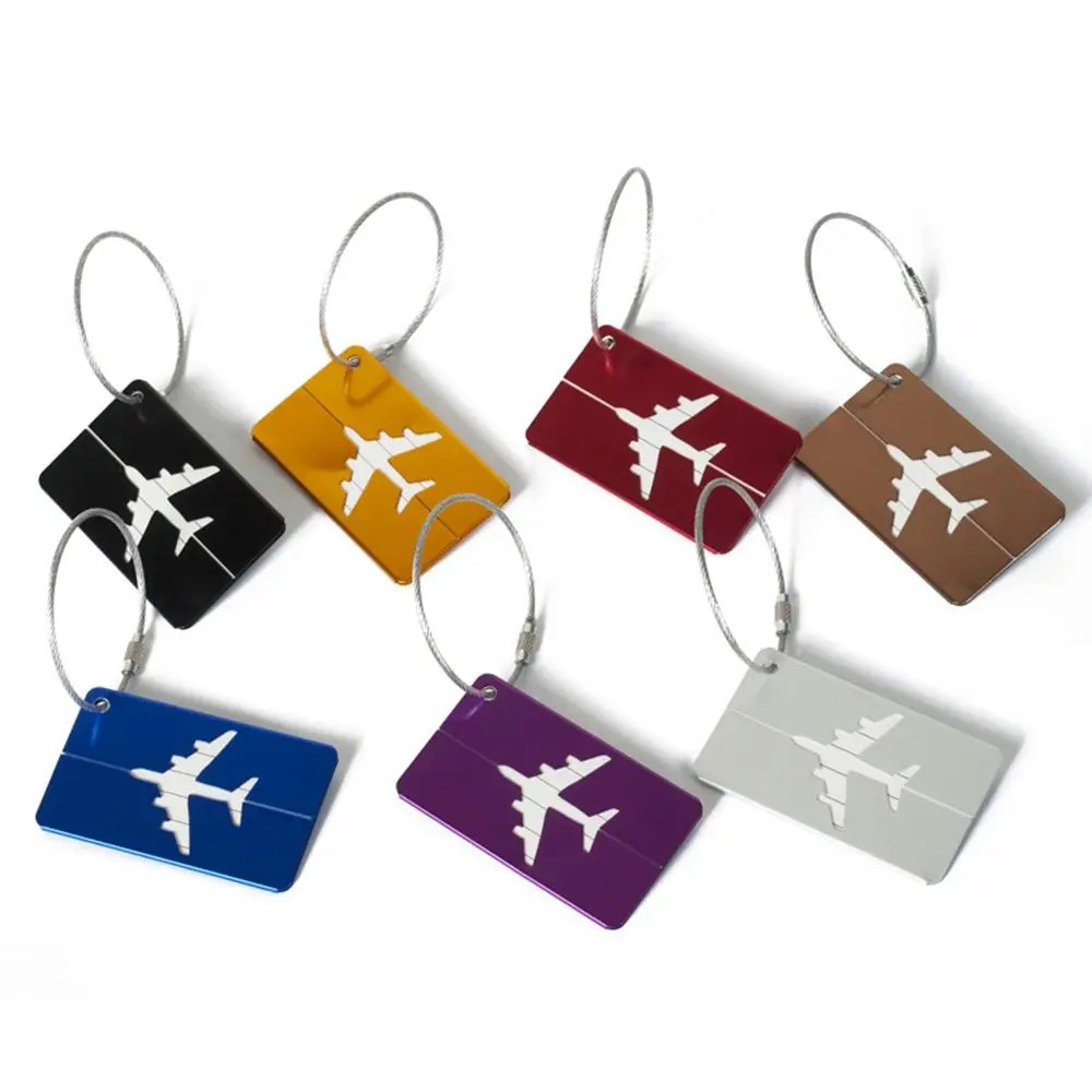 

Accessories Holiday Travel Airplane Check-in Airplane Suitcase Tag Boarding Pass Metal Luggage Tag Aluminum Alloy Listing