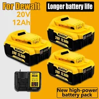 2024 20V 12.0Ah Battery Power Tool Replacement for DeWalt DCB205 DCB 206 DCB181 DCB182 DCB200 20V 12A 18Volt 20v Battery 1