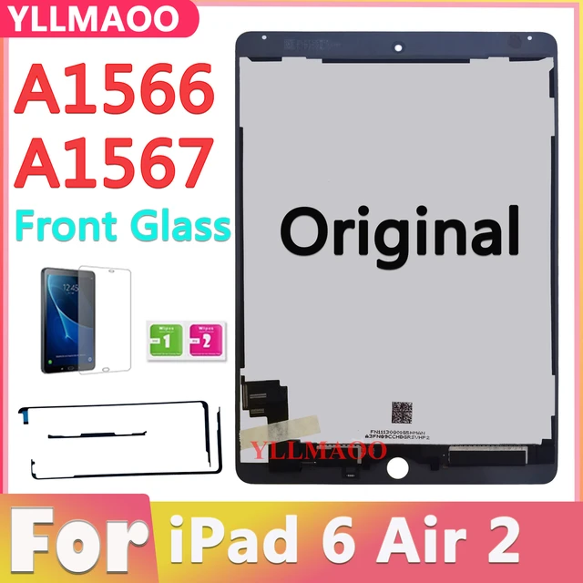 Original LCD 9.7 For ipad Air 2 A1566 A1567 LCD Display Touch Screen  Digitizer Assembly for iPad 6 LCD Replacement - AliExpress