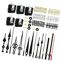 Quiet Quartzs Clock Motor Replacement Parts for Home and Office 5Pcs Clock Movement with Hands and Clock Numerals Kits R7UB 2