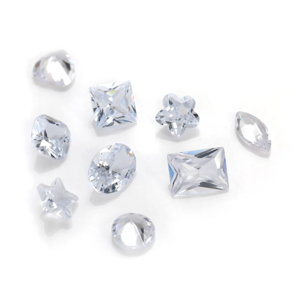 50pcs 4-6mm 작은 크기 지르코니아 비즈 라인 석 Pointback 쥬얼리 부품 만들기 DIY 크리스탈 Strass 반지 귀걸이 느슨한 보석 돌