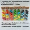 40/80 Pcs/lot Flat-bottomed Wedding Glass Bottle Glass Jars dragée Test Tube Empty Container DIY Crafts Marriage Bottle Gift 3