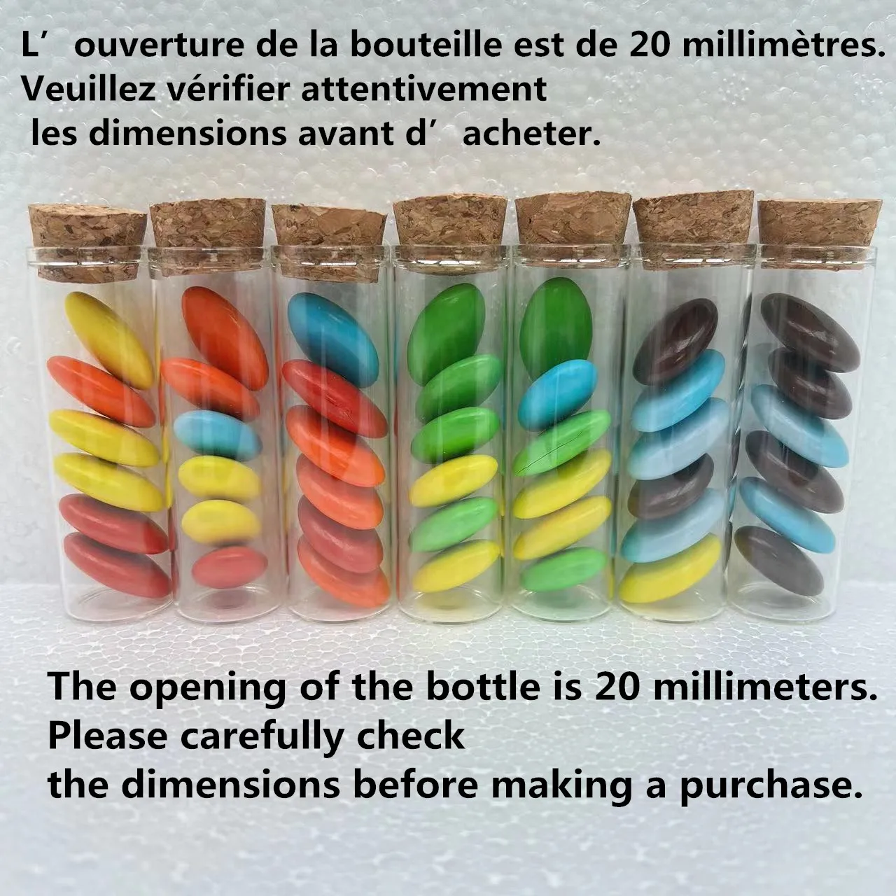 Dragees Test Tube 20*25*80mm Glass Bottle Wedding Dragees Marriage Glass Jars Container DIY Crafts Candy Bottle Wedding Gift 2