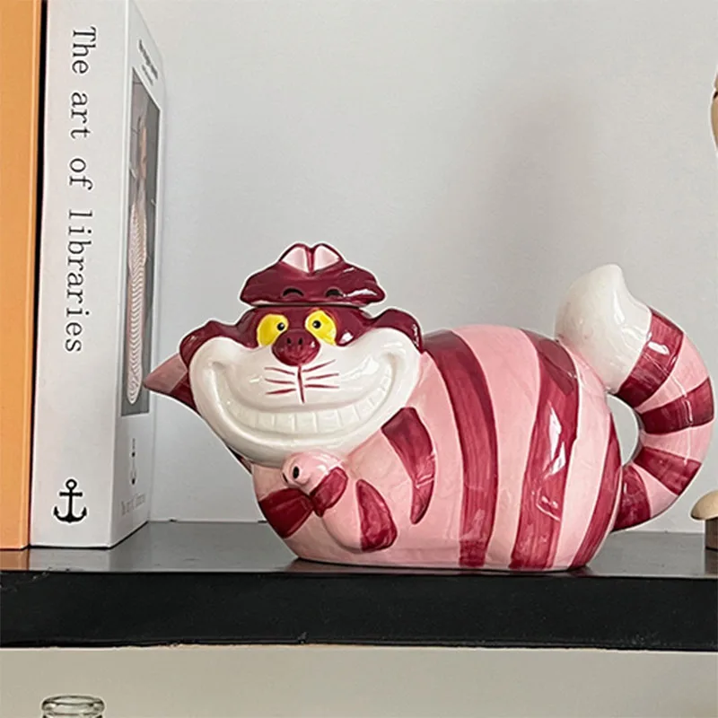 ディズニー-チェシャ猫-子供のためのセラミックマグ,テレードケトル