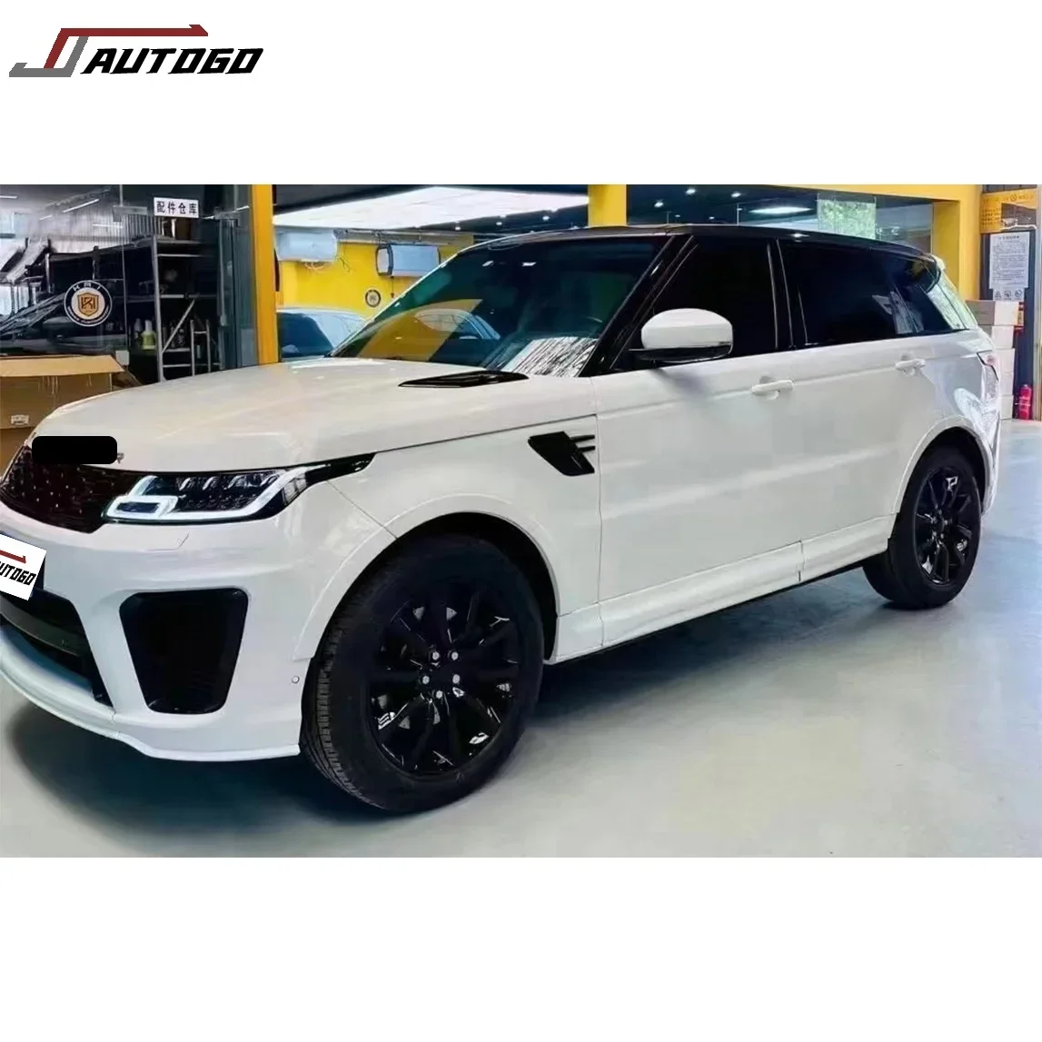 High Quality Body Kit For Land Range Rover Sport 2014-2017 L494 Change To 2020 SVR Style Front Rear Bumper Assy Add engine hood