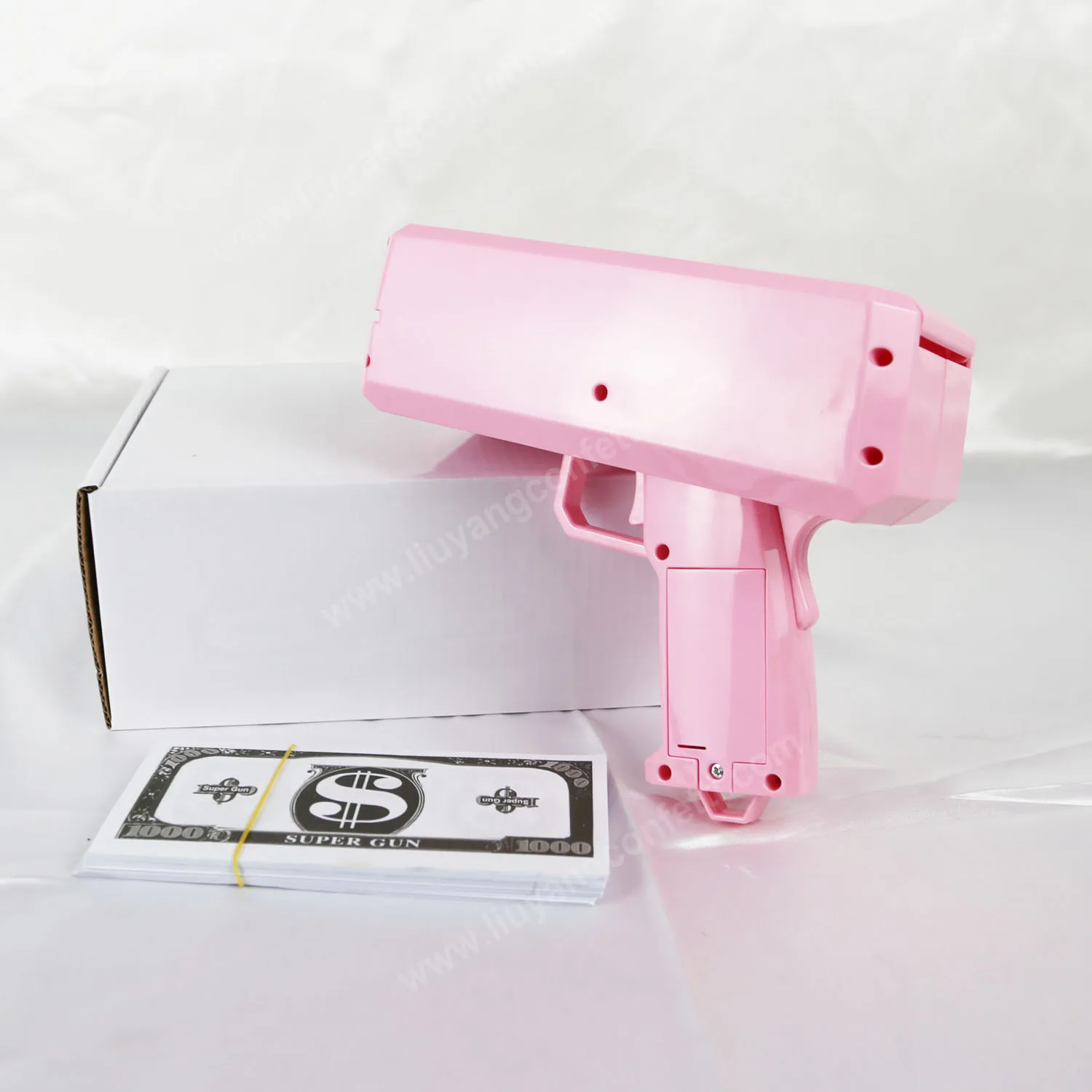 

Super Money Gun Toy Party Fashion Gift Supply Make It Funny Children Pistol Rain Games Wedding Bills 100pcs Cash Cannon Banknote