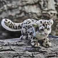 Snow Leopard Plush Toy High Fidelity Cute Snow Panther Plushie Lifelike Animals Simulation Stuffed Doll Kawai Toy Gifts For Kids 1