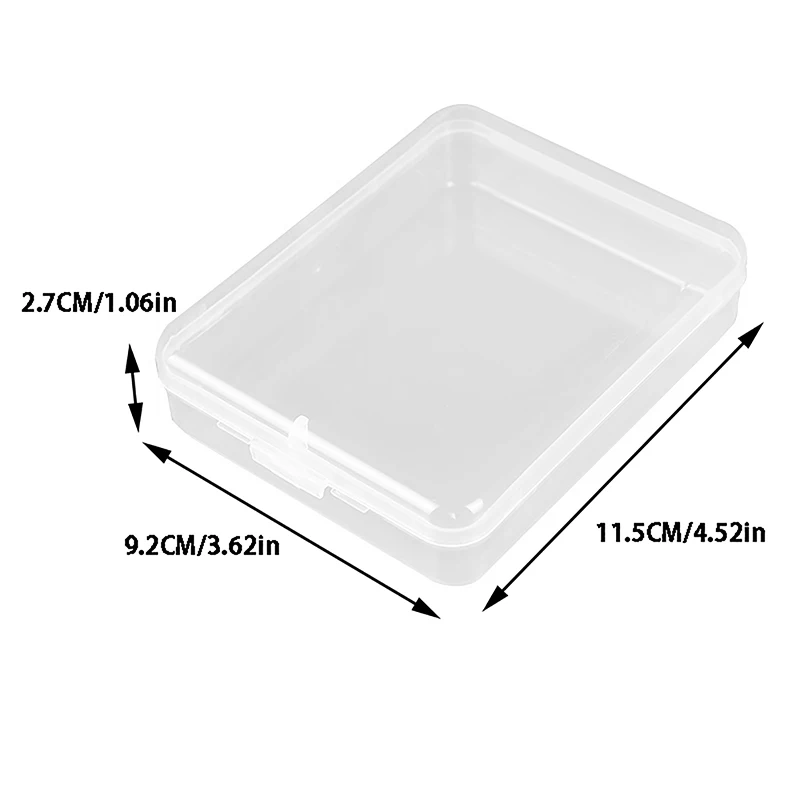 

1Pc Transparent Plastic Fruit Fork Storage Box Food Toothpick Bento Organizer Box Earring Pill Bead Screw Hairpin Case