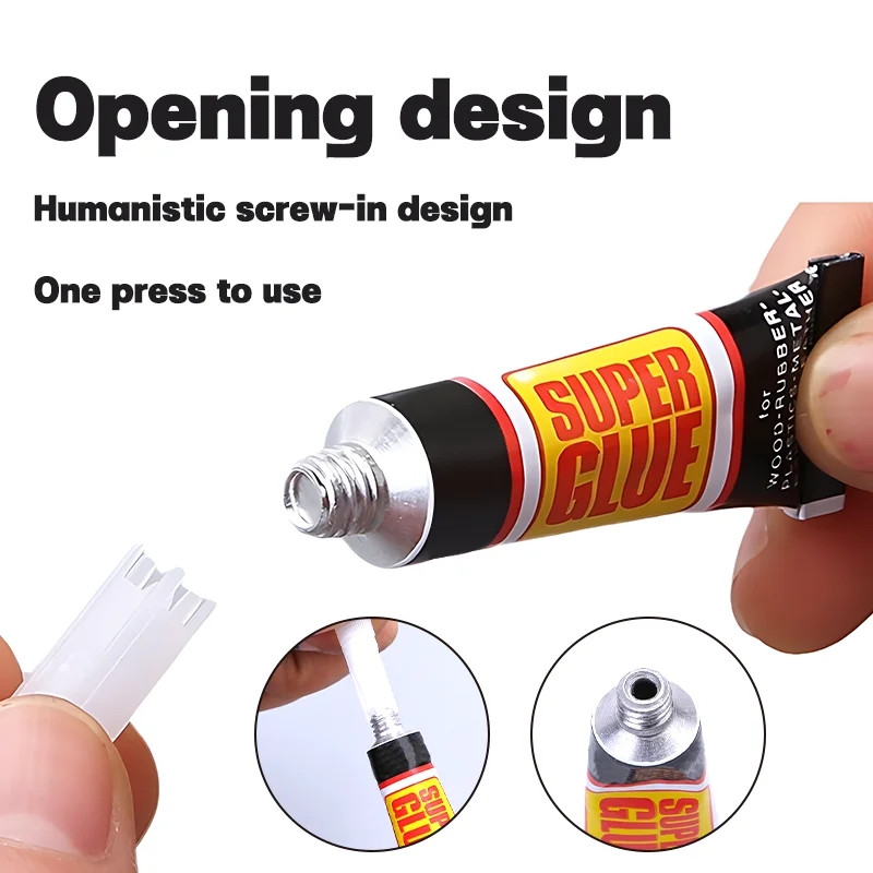 Quick-drying Glue Epoxy Resin Super Glue Liquid Tube 502 Quick Shoe Repair Plastic Metal Glass Strong Adhesive
