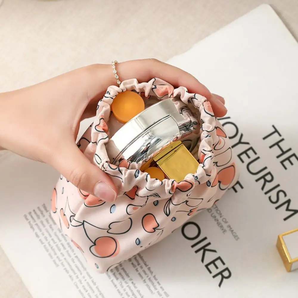 Automatic Closing Coin Purses Women Coin Pouch Travel Lipstick Cosmetic Bag Fashion Waterproof Nylon Storage Bags