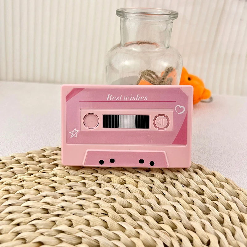 Greeting Post Card Birthday Gifts DIY Recordable 30/60/300 Seconds Voice Audio Cassette Shape Self-made Party Invitation