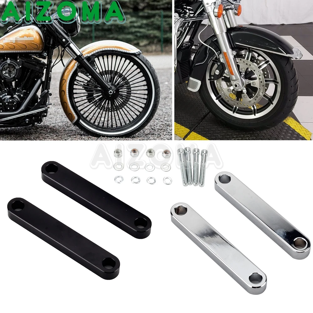 For Harley Touring 14 20 Front Fender Spacers Brackets For Street Road