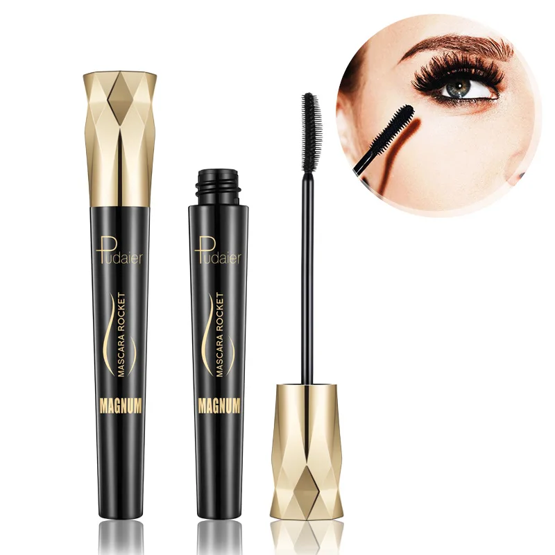 

Pudaier Crown Mascara Thick Curly Lengthening Black Mascara Waterproof Moisturize Lasting No Fading Natural Color Cosmetics 8ml