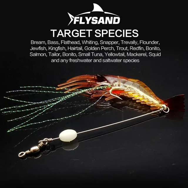 4pcs/Lot Soft Lures Shrimp Bait Set Freshwater/Saltwater Trout Bass Salmon  Luminous Silicone Prawn Fishing Lures Hook Bait - AliExpress